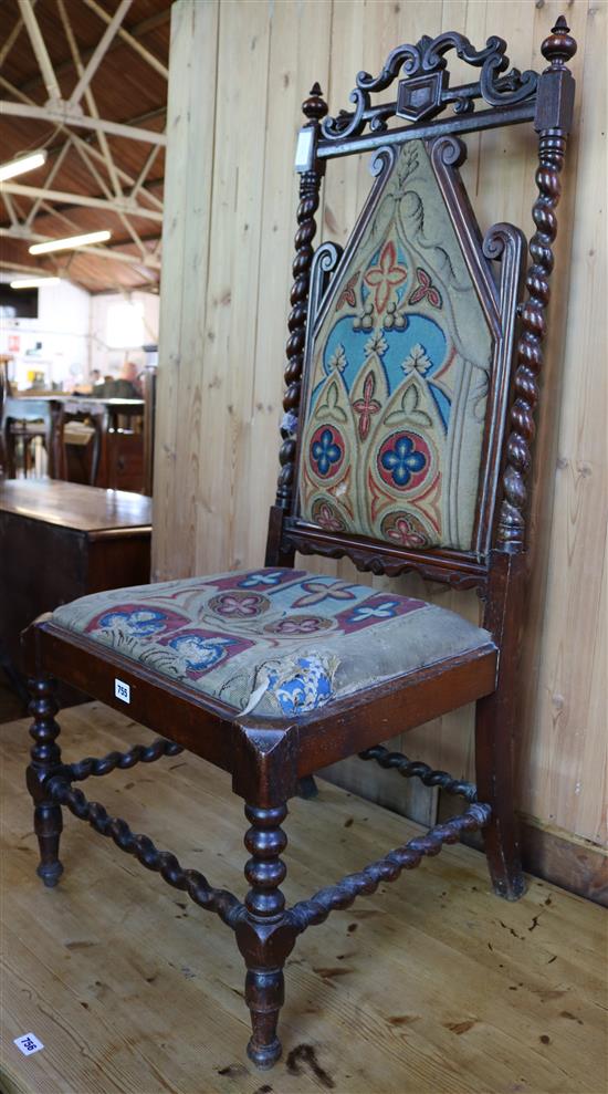 Tapestery Gothic chair